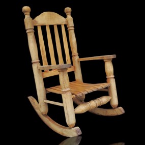 #59745 - 135$ Handcrafted solid wood rocking chair with warm rustic appeal. #59745 - 135$ Handcrafted solid wood rocking chair with warm rustic appeal.