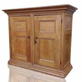 #59766 -  Antique wooden buffet with classic moulding and rich patina #59766 -  Antique wooden buffet with classic moulding and rich patina