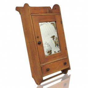 #59751 - 85$ Antique mirrored wall medecine cabinet with drawer  #59751 - 85$ Antique mirrored wall medecine cabinet with drawer