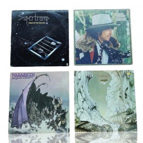#59902 - 15$ ch. Set of 4 rock, Bob Dylan, Supertramp, Yes, Nazareth #59902 - 15$ ch. Set of 4 rock, Bob Dylan, Supertramp, Yes, Nazareth