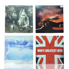 #59892 - 15$ ch. Vintage vinyl discs, Rush, Genesis, The Who #59892 - 15$ ch. Vintage vinyl discs, Rush, Genesis, The Who