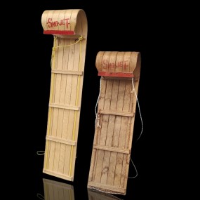 #59882 - Pair of Sno-Jet sleds — 1960s vintage #59882 - Pair of Sno-Jet sleds — 1960s vintage