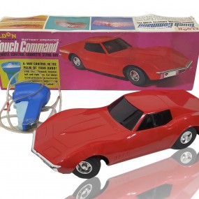 #59938 - Eldon Corvette Sting Ray RC car — with original box #59938 - Eldon Corvette Sting Ray RC car — with original box