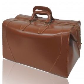 #59908 - Brown leather doctor’s case, 1960s vintage style #59908 - Brown leather doctor’s case, 1960s vintage style