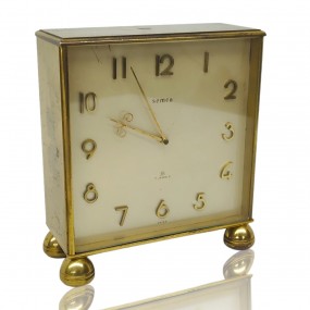 #59915 - Swiss Semca alarm clock, brass gold-tone case #59915 - Swiss Semca alarm clock, brass gold-tone case