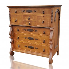 #59941 - Antique chest of drawers, bonnet chest #59941 - Antique chest of drawers, bonnet chest