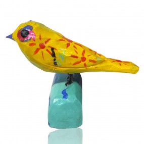 #59997 - 35$ Petit oiseau sculpté, sculpture signée Amélie Bouchard