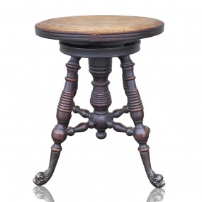 #59980 -  Banc de piano, tabouret avec siège ajustable, une patte abîmée