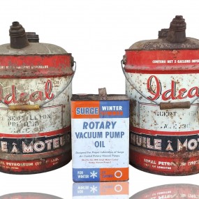 #60042 -  Vintage Ideal & Surge oil cans set