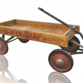 #60277 -  Vintage Super Sonic express wagon toy 