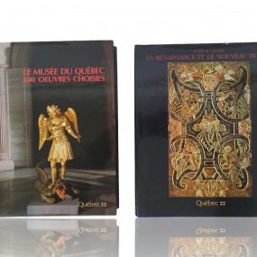 #60342 - 45$ ch.  Le Musée du Québec, 500 œuvres choisies et La Renaissance et le Nouveau Monde, books