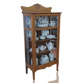 #60354 -  Nice antique oka china cabinet 