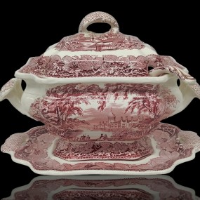 #60424 - 95$ Magnifique soupière en porcelaine Mason's, Vista, Angleterre, vaisselle 