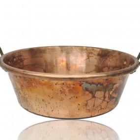 #60402 -  Beau chaudron décoratif en cuivre