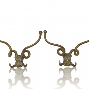 #60366 -  Beaux crochets double en laiton 