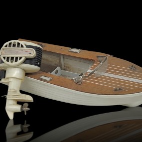 #60415 -  Petit bateau miniature avec moteur, jouet 