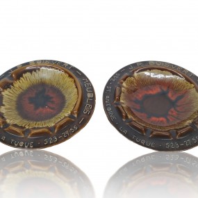 #60447 - Vintage advertising pottery ashtray #60447 - Vintage advertising pottery ashtray