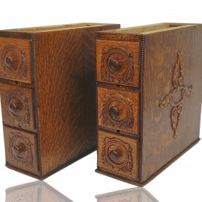 #60467 -  3 drawers sewing machine sections 