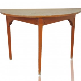 #60466 -  Half moon antique table