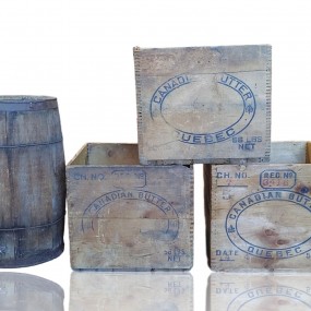 #60460 -  Decorative nails baril and 3 butter boxes 