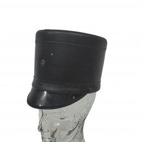 #60539 - 45$ Vintage military-style kepi in black leather