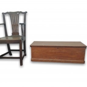 #60559 - 185$ Antique trunk, box, small size