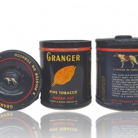 #60660 - 25$ ch. Vintage Granger tin cans 
