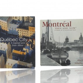 #60718 -  Québec city a capital seen from Above et Montréal d'hier et d'aujourd'hui books