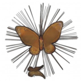 #60715 - 45$ Mid-century modern brutalist sunburst with butterfly