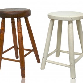 #60720 - 40$ ch. Antique counter stools (left one SOLD)