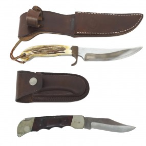 #60751 - 70$ a 135$ ch. Vintage hunting knifes (Small one SOLD)