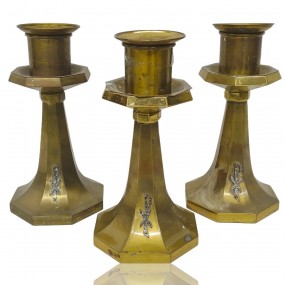 #60730 - 30$ ch. Vintage brass candlesticks