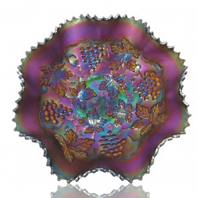 #60955 - 65$ Vintage carnival glass plate #60955 - 65$ Vintage carnival glass plate