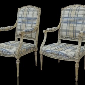 Vintage upholstered armchair
