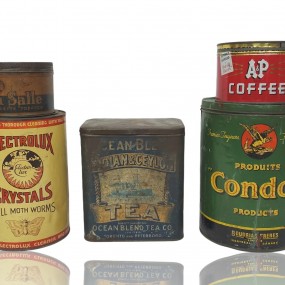 Vintage tin cans 
