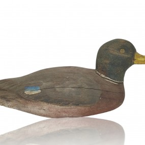 #61138 - 70$ Wooden duck decoy signed Croteau 
