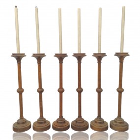 #61167 -  Ensemble de 6 grands chandeliers tournés