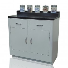 #61191 -  Ancien meuble d'hopital en métal pour rangement 