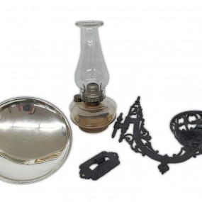 #61179 -  Lampe à l'huile murale avec réflecteur (voir autre photo)