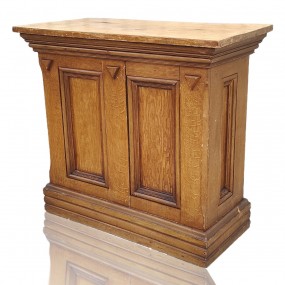 #61240 -  Très beau piédestal en pin, 4 caissons 