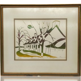#61378 -  Lithography signed Albert Rousseau 