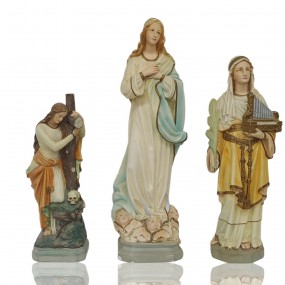 #61404 - 135$ ch. Vintage religious statues, center one, aviable 