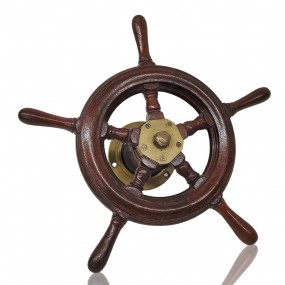#61454 -  Vintage boat ship wheel rudder