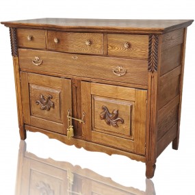 #61529 - 325$ Buffet sideboard en chêne, idéal comme meuble lavabo