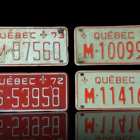 #61514 -  Plaques d'immatriculation de moto et ski-doo, licences