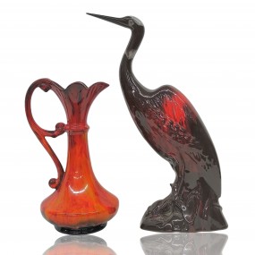 #61575 - 35$/25$ Vase et oiseau ( vendu ) décoratif, vintage