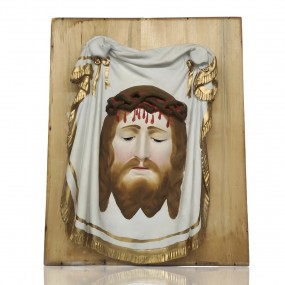#61669 -  Portrait du Christ en plâtre, art religieux 
