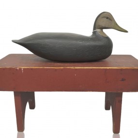 #61824 -  Joli petit banc avec couleur d'origine, repose-pied 