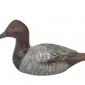 #61910 -  Petit canard décoratif en bois signé Lacombe 