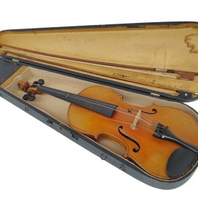 #62007 -  Paganini vintage violin, music instrument 